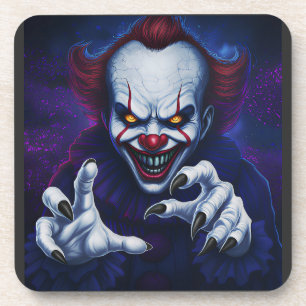 Posavasos Montacargas de plástico duro de payaso aterrador