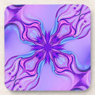 Posavasos Montaje de escayas plásticas de arte fractal