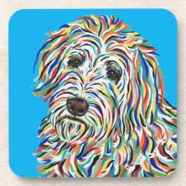 POSAVASOS MONTAJE DE GOLDEN DOODLE