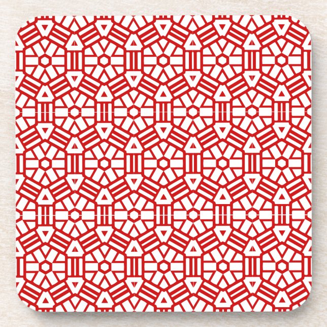 Posavasos Montaje de montaña - Hexagón con bares (Frente)