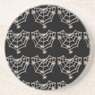 Posavasos Montaña araña de Halloween (negro)