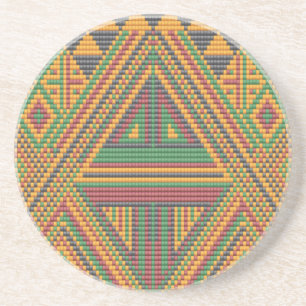 Posavasos Montaña arenisca de Beadwork nativa