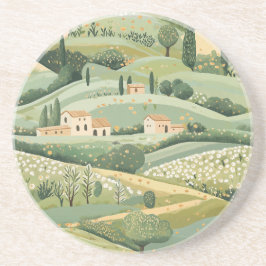 Posavasos Montaña arenisca en el campo mediterráneo