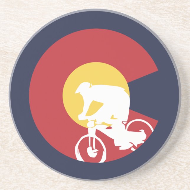 Posavasos Montaña Bicicleta Colorado (Frente)