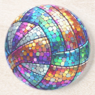 Posavasos Montaña de arena de voleibol disco