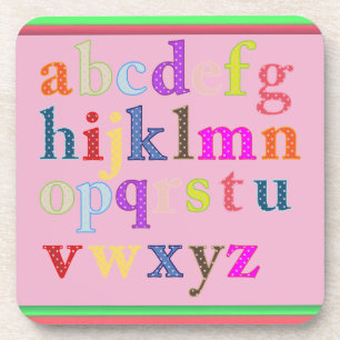 Posavasos Montaña de bebida Alphabet