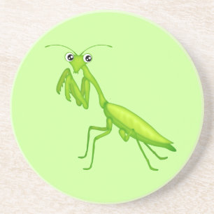 Posavasos Montaña de bebida de arenisca de mantis de rezo ve