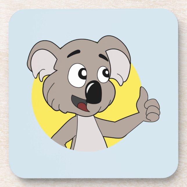 Posavasos Montaña de bebida personalizado del oso de Koala (Frente)