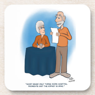 Posavasos Montaña de bebidas con tarjeta de riñón