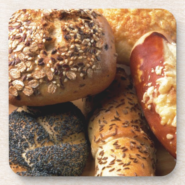 Posavasos Montaña de corcho con pan de pan (Frente)