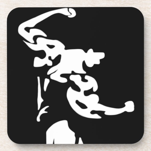 Posavasos Montaña de corcho de construcción de bodybuilding (Frente)