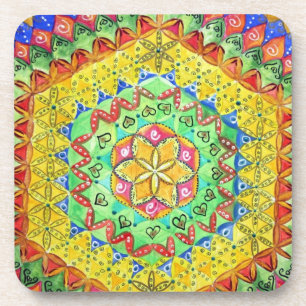 Posavasos Montaña de corcho de mosaico