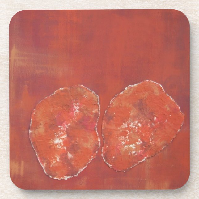 Posavasos Montaña de corcho roja de Estados Unidos (Frente)