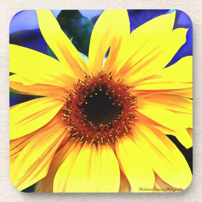 Posavasos Montaña de girasol (Frente)