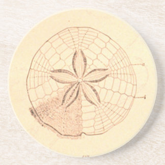 Posavasos Montaña de Ilustracion de arena de época
