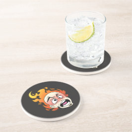 Posavasos Montaña de piedra arenisca de cabeza de fuego esco