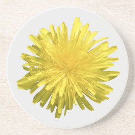 Posavasos Montaña rusa de arenisca de Dandelion amarillo