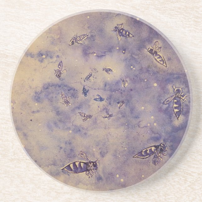 Posavasos Montaña rusa de arenisca espacial (Frente)