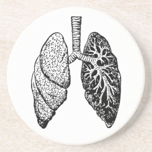 Posavasos montaña rusa de dos pulmones