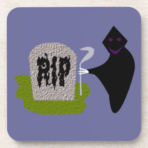Posavasos Montaña rusa de Halloween en el cementerio