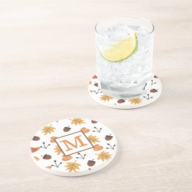 Posavasos Montaña Rusa de Otoño Personalizada (Lado)