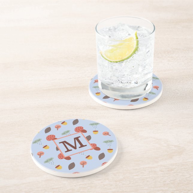 Posavasos Montaña Rusa de Otoño Personalizada (Lado)
