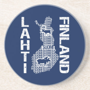 Posavasos montaña rusa FINLAND MAP - Lahti