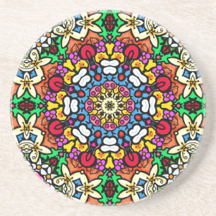 Posavasos Montaña Rusa Groovy Funky Flower Power