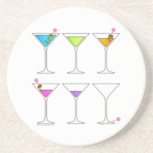 Posavasos Montaña Rusa - Martinis se van, se van, SE FUERON