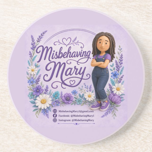Posavasos Montaña Rusa Mary Malcriada (Frente)