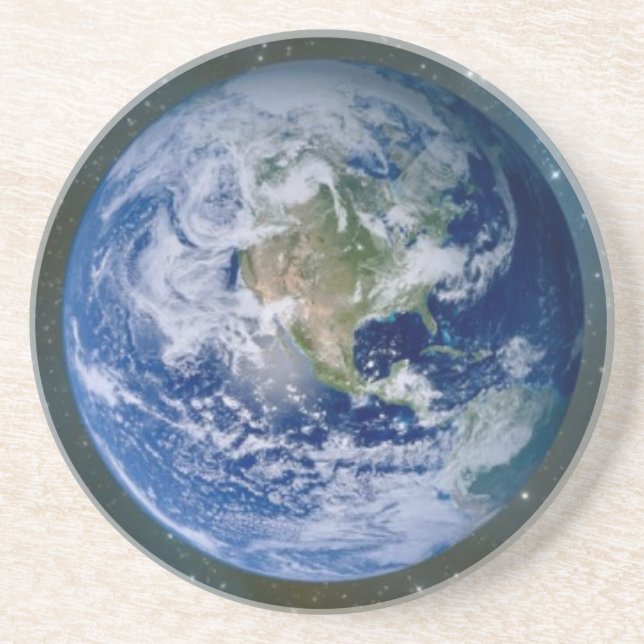 Posavasos montaña rusa PLANETA TIERRA (Frente)