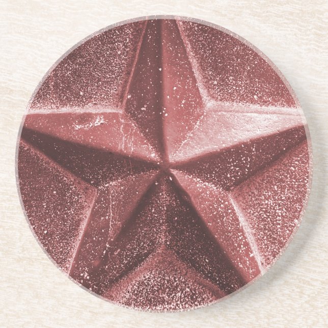 Posavasos Montaña rusa ROJA/ESTRELLA MAROON (Frente)