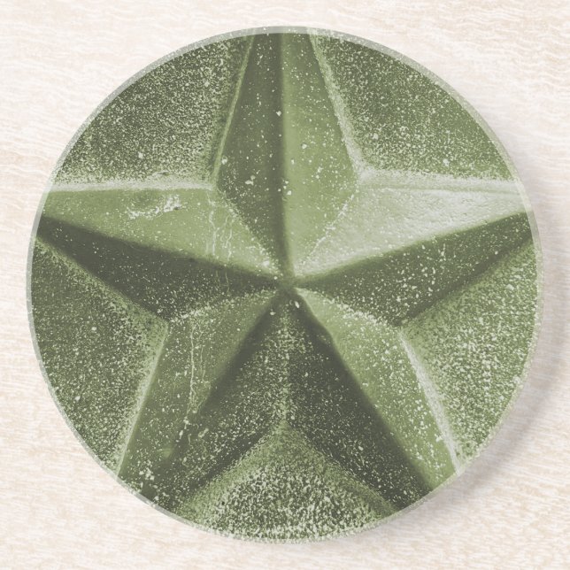 Posavasos Montaña rusa VERDE/OLIVE STAR (Frente)