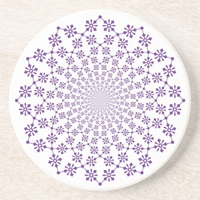 Posavasos Montaña Vortex Floral (Frente)