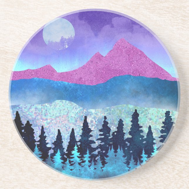 Posavasos Montañas Amethyst Mist (Frente)