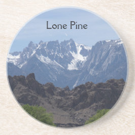 Posavasos Montañas coronadas de nieve de Lone Pine   