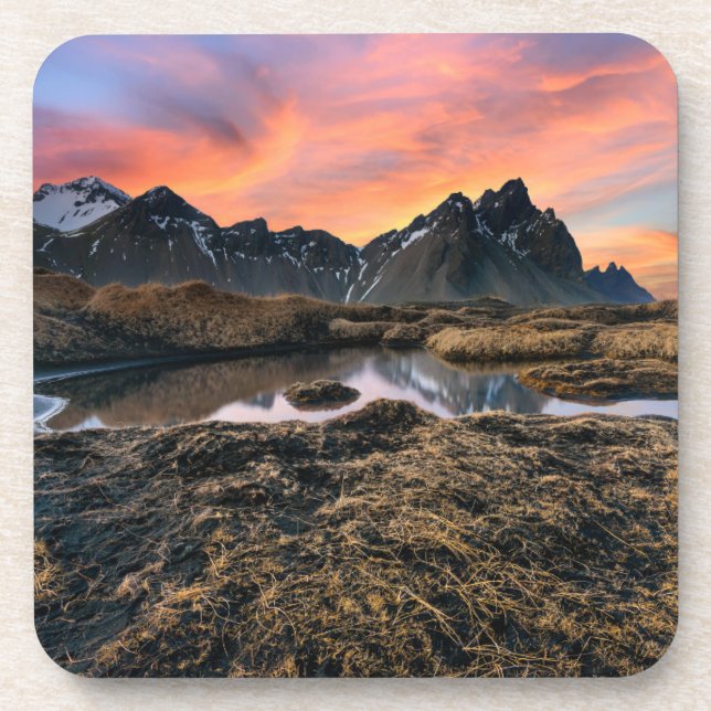 Posavasos Montañas | Montaña Vesturhorn Islandia (Frente)