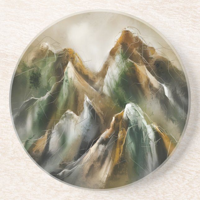 Posavasos Montañas pintadas (Frente)