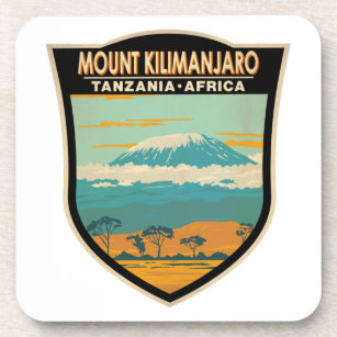 Posavasos Monte Kilimanjaro Tanzania Tanzania África Vintage