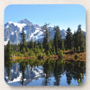 Posavasos Monte Shuksan en un día soleado
