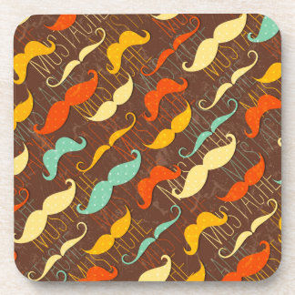Posavasos Montones de mástiles de fondo de Mustaches (conjun