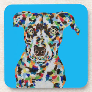 POSAVASOS MONTURA DE PERRO CON OJOS SALVAJES