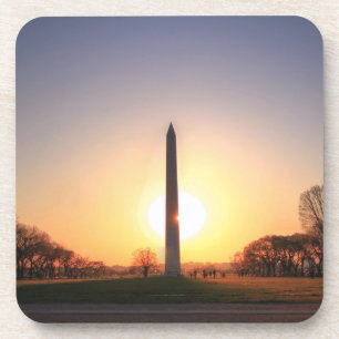 Posavasos Monumento a Washington al atardecer