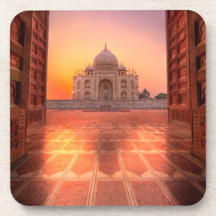 Posavasos Monumentos   Taj Mahal, India al atardecer