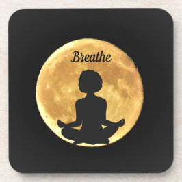 Posavasos Moon Yogi Respirar los Astratos Acrílicos