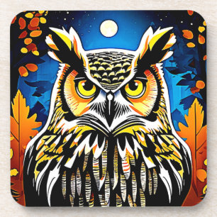 Posavasos Moonlit Owl Gaze