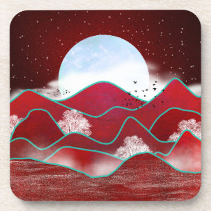 Posavasos Moonrise Roja