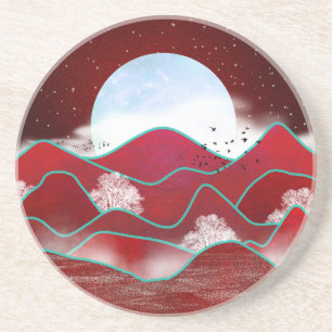 Posavasos Moonrise Roja