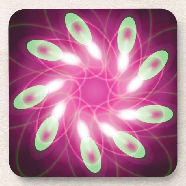 Posavasos Morado verde que huye (Frente)