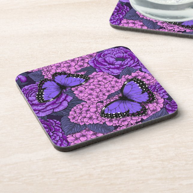Posavasos Morpho garden azul 2 (Lado Izquierdo)
